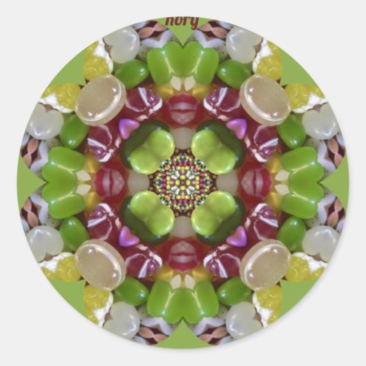 RORY ~ EASTER CANDY JELLY BEANS ~ Round Sticker (Vorderseite)