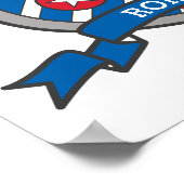 Rory-Jungs-Name bedeutet heraldry Schild Poster (Ecke)