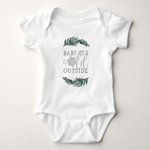 RORY Pine Snowflake Baby Es ist kalt draußen Strampler