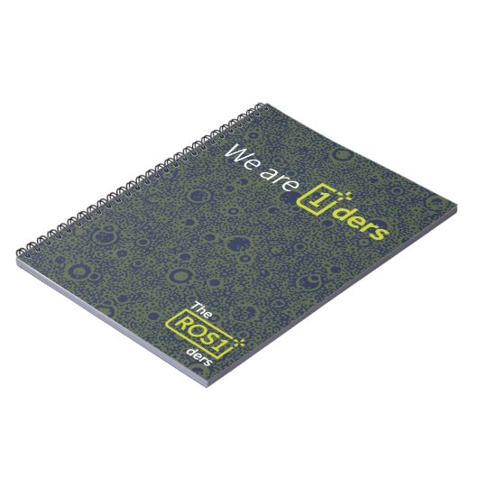 ROS1der Spiral Notebook Design #3 Notizblock (Linke Seite)
