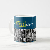 ROS1ders Weiße/Aquamarine Tasse mit Fotos Design # (Vorderseite Links)