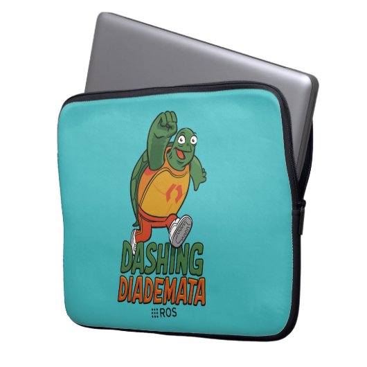 ROS 2 Dashing Diademata Laptopschutzhülle (Vorderseite Links)