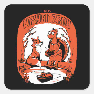 ROS 2 Foxy Fitzroy Quadratischer Aufkleber