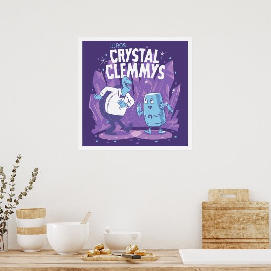 ROS Crystal Clemmys Poster (Küche)