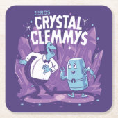 ROS Crystal Clemmys Rechteckiger Pappuntersetzer (Vorderseite)