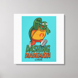 ROS Dashing Diademata auf gepackten Canvas Leinwanddruck