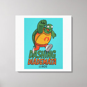 ROS Dashing Diademata auf gepackten Canvas Leinwanddruck