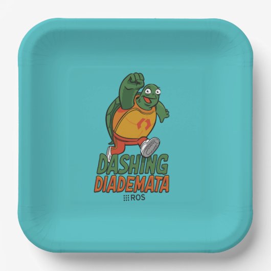 ROS Dashing Diademata Pappteller (Vorderseite)