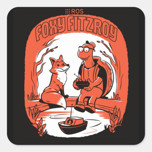 ROS Foxy Fitzroy Stickers (Vorderseite)
