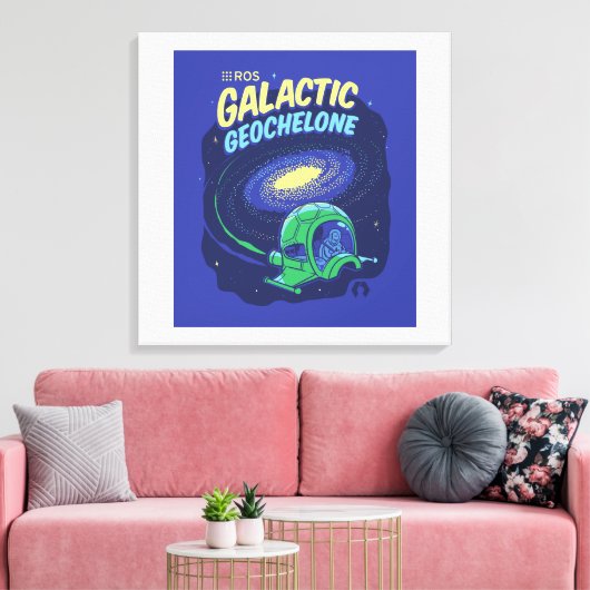 ROS Galactic Geochelone auf ummantelten Canvas Leinwanddruck (Insitu (Wohnzimmer))