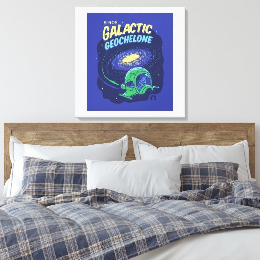 ROS Galactic Geochelone auf ummantelten Canvas Leinwanddruck (Insitu (Schlafzimmer))