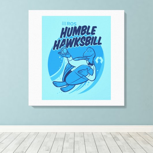 ROS Humble Hawksbill Release Artwork on Leinwand (Insitu (Holzboden))