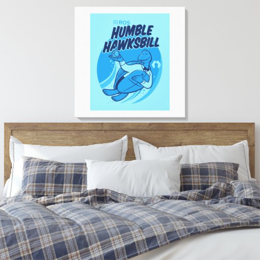 ROS Humble Hawksbill Release Artwork on Leinwand (Insitu (Schlafzimmer))