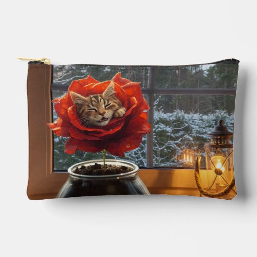 Ros Katzen Traum  Zubehörtasche (Vorderseite)