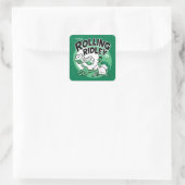 ROS Rolling Ridley Quadratischer Aufkleber (Tasche)