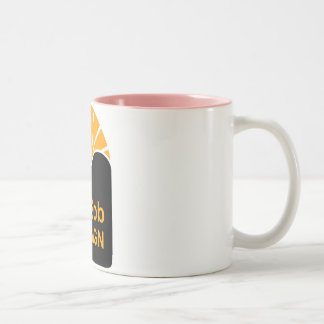 Rosa 15 oz Zwei-Tonen-Tasse Zweifarbige Tasse