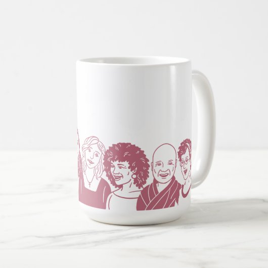 Rosa 15oz-Tasse Kaffeetasse (VorderseiteRechts)