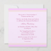 Rosa 16 . Geburtstag Geburtstag Einladung (Rückseite)