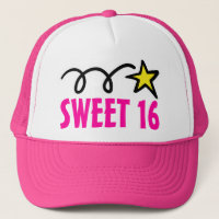 Rosa 16 . Geburtstag Party Hut zum 16. Geburtstag