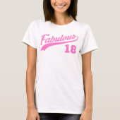 Rosa 18. Geburtstag T-Shirt (Vorderseite)