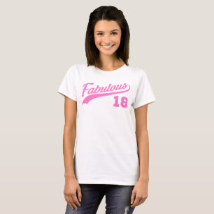 Rosa 18. Geburtstag T-Shirt