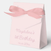 rosa 1. Geburtstag Geschenkschachtel (Vorderseite)
