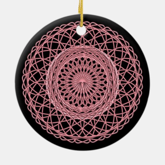 Rosa 1 keramikornament (Hinten)