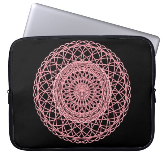 Rosa 1 laptopschutzhülle (Vorderseite)