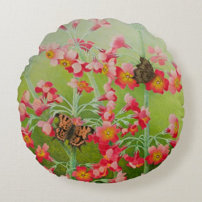 Rosa 2011 rundes kissen (Vorderseite)