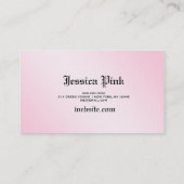 Rosa 2 des Leuchter-311-Shimmer Visitenkarte (Rückseite)