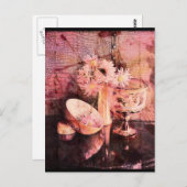 Rosa 2 postkarte (Vorne/Hinten)