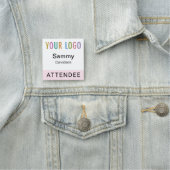 Rosa 2x2 Button für das Abzeichen-Event-Logo oder  (Beispiel)