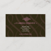 ROSA 311-LUSCIOUS u. SCHOKOLADE Visitenkarte (Rückseite)