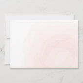 Rosa 3 Niedliche Tiere in Masken Virtual Baby Dusc Einladung (Rückseite)