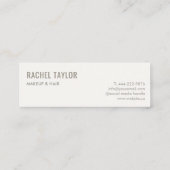 Rosa 3D Lippen Moderne Beruflich Mini Visitenkarte (Rückseite)