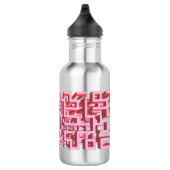 Rosa 3D Maiswasser Flasche Edelstahlflasche (Rechts)
