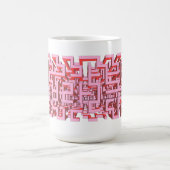 Rosa 3D-Maze-Tasse Kaffeetasse (Mittel)