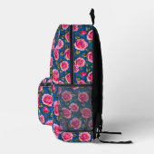 Rosa 3D-Rose Bedruckter Rucksack (Rechts)