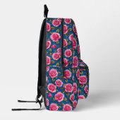 Rosa 3D-Rose Bedruckter Rucksack (Links)