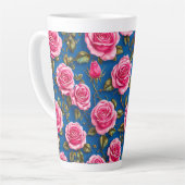 Rosa 3D-Rose Milchtasse (Linke Ecke)