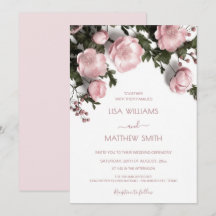 Rosa 3D-Rosen Cottagecore-Hochzeit