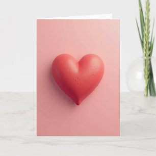 Rosa 3D Valentinskarte Karte