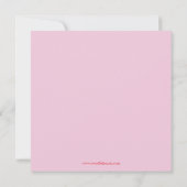 Rosa 4 Fotos - Geburtsankündigung Ankündigung (Rückseite)