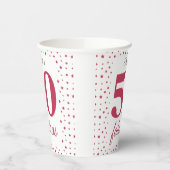 Rosa 50 und üppig pappbecher (Links)