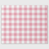 Rosa 5 cm Gingham Karo Geschenkpapier (Flach)