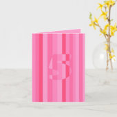 rosa 5 karte (Gelbe Blume)