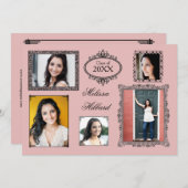 Rosa 5 Rahmen/Fotos - Grad Ankündigung (Vorne/Hinten)