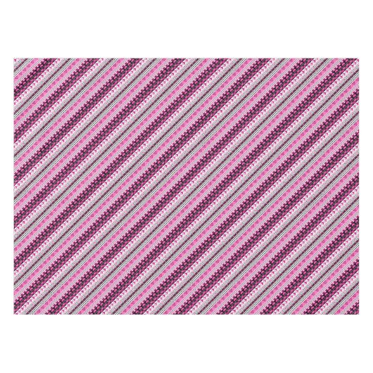 Rosa 8 Bit Liebe Herz Tischdecke (Vorderseite (Horizontal))