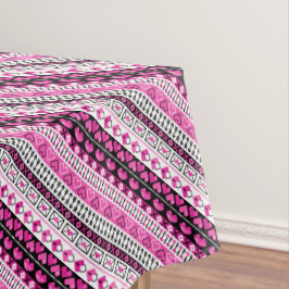 Rosa 8 Bit Liebe Herz Tischdecke