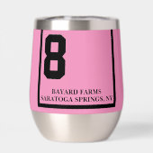 Rosa 8 Personalisiertes Derby-Pferderennen (Rückseite)